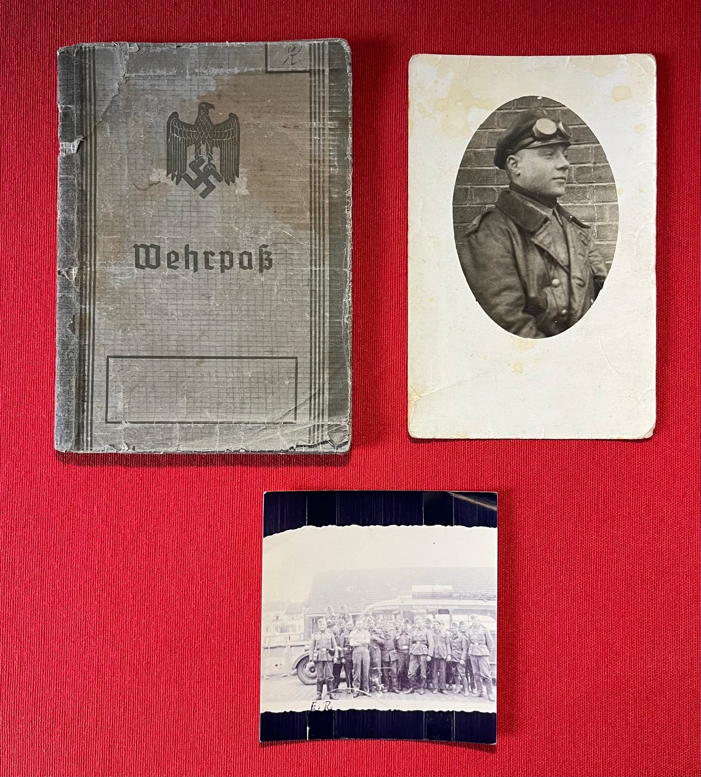 Authentic WW2 German Wehrpass & NSKK (Transportation Worker’s) Dagger “Bus Driver” of POWs