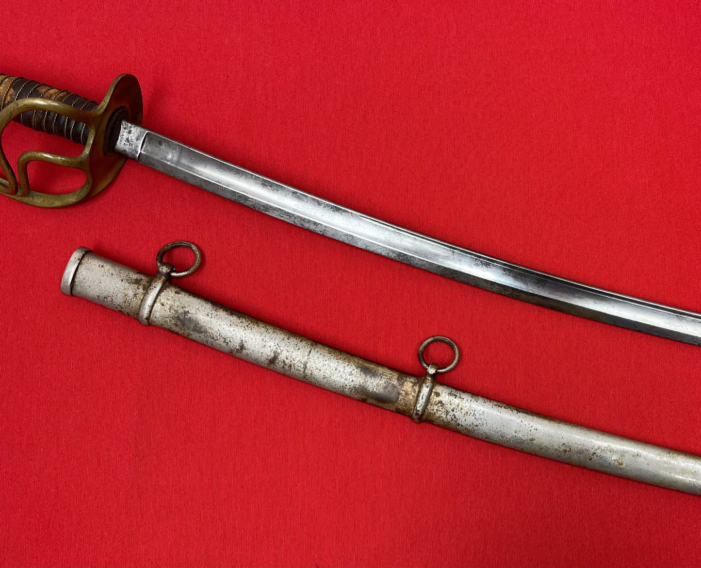 SCARCE - U.S. MODEL 1860 LIGHT CAVALRY SABER & SCABBARD BY - C. ROBY