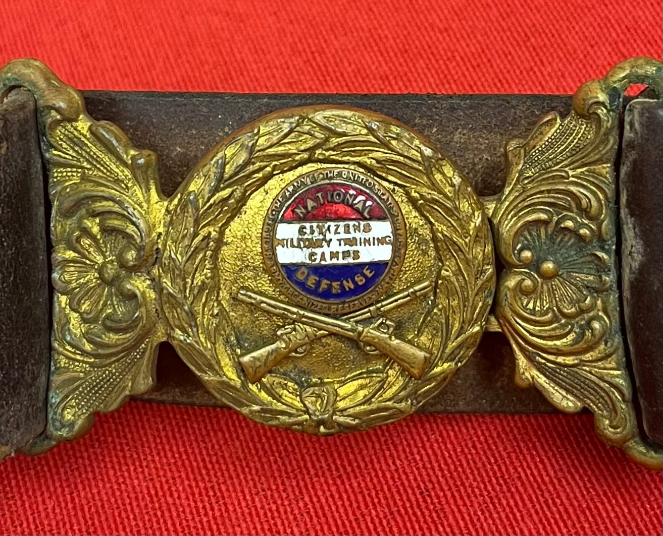1920s-30s Citizens Military Training Camps (CMTC) Instructor Belt & Buckle - Battlefield Military Museum Gettysburg PA