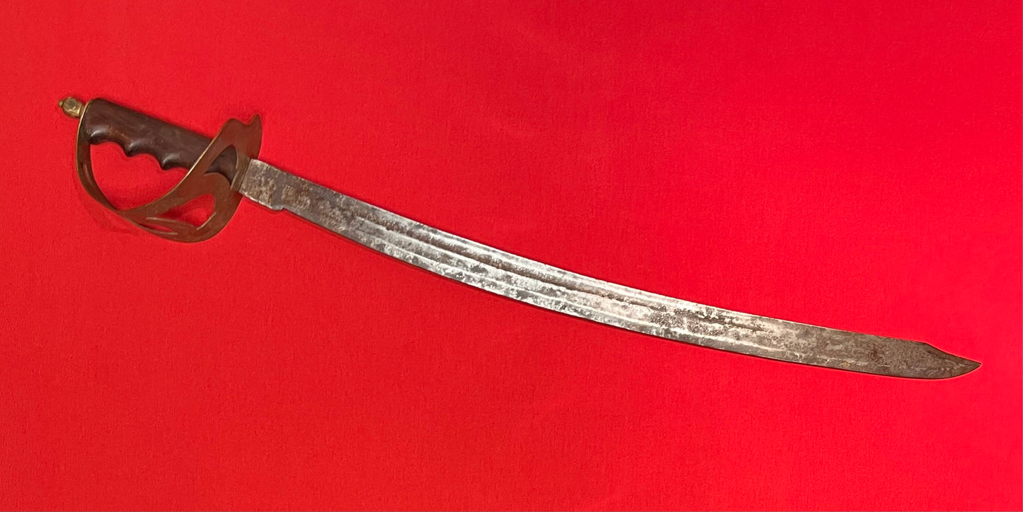 M1895 Dutch Klewang Naval Cutlass-Sword WW2 Japanese Altered "Trench Art" Handle