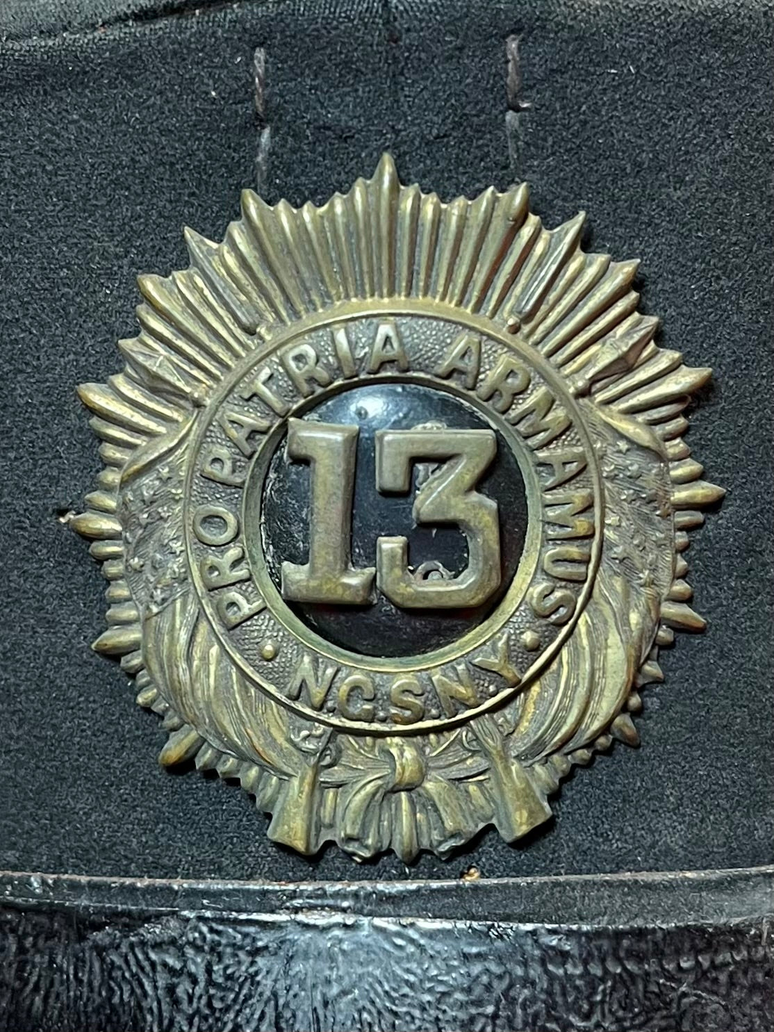 U.S. Indian Wars / Spanish American War - New York National Guard Cap & Insignia