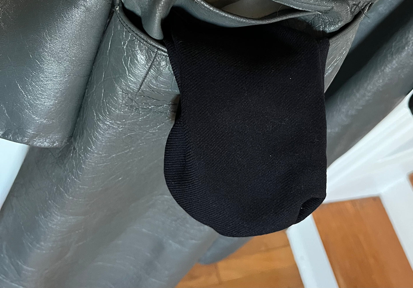Authentic WW2 German Leather (Greatcoat)Trench Coat Complete with Hanger
