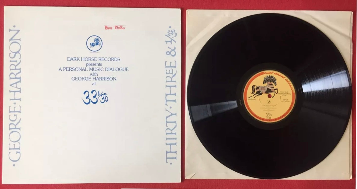 George Harrison- A Personal Music Dialogue (Promo Copy) Dark Horse Record / Beatles