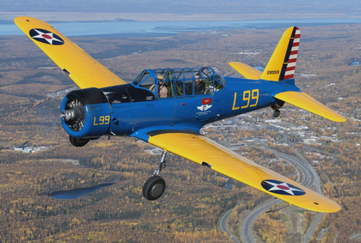 WW2 U.S. Vultee BT-13 Valiant Aircraft Wing Piece (Signed) Canvas Insignia 30”