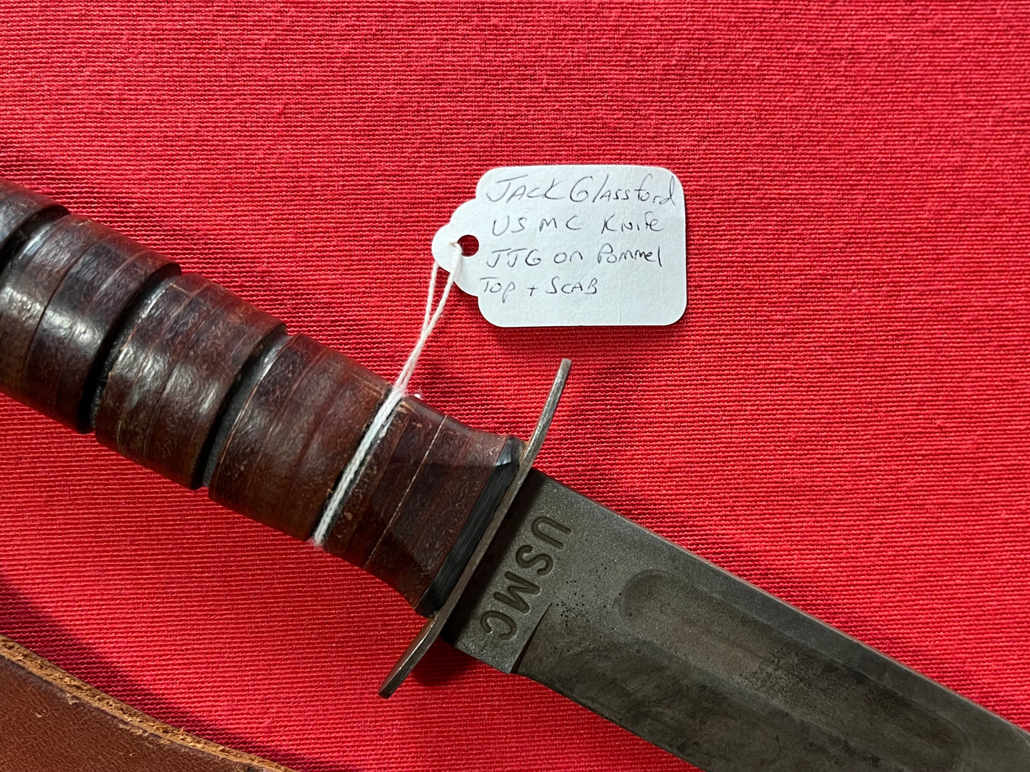 KA-BAR USMC MK2 Fighting / Survival Knife (Veteran Owned) Named- Post War Piece