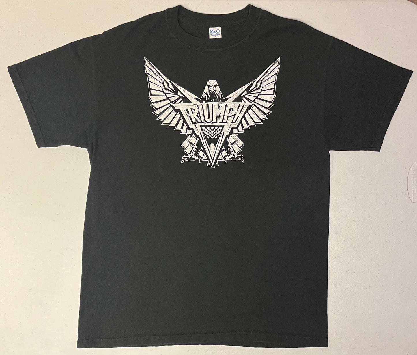 Vintage 80s-90s Triumph Band / Music T-Shirt by M&O Knits 100% Cotton - Medium