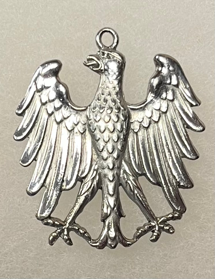 1926 Imperial German “Sports” Swimming Competition Eagle Pendant/Medal 1st Place .900 Silver