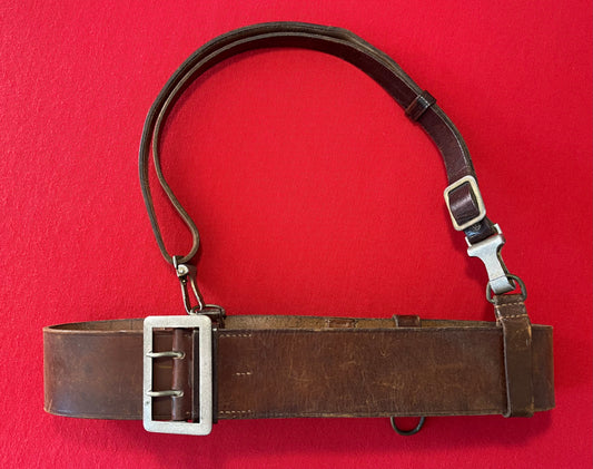 Authentic / WW2 German Political Leaders Belt & Cross Strap with Sword Hanger