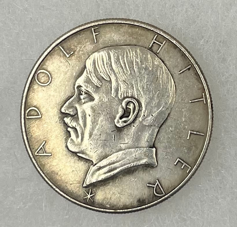 1933-36 Adolf Hitler Commemorative Medal .999 Silver