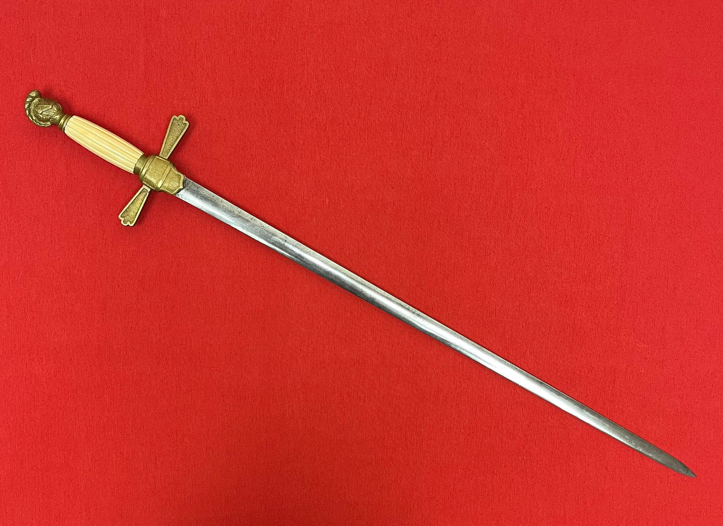 U.S. Civil War Era Militia Non Comissioned Officer’s Sword Knights Head Pommel C.1850