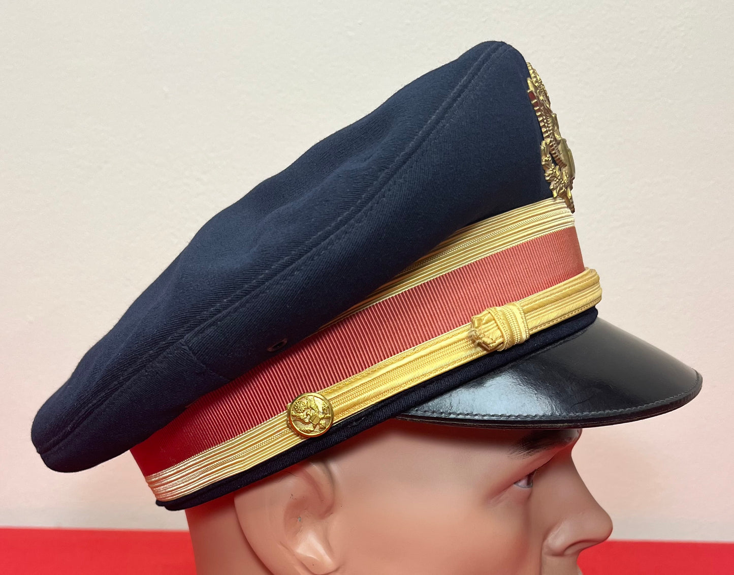 U.S. Army Officer’s Visor Cap of Captain W. Groome HQ 1st Missile BN Granite, MD - (Nuclear Missile Facility) Vietnam Era  ￼