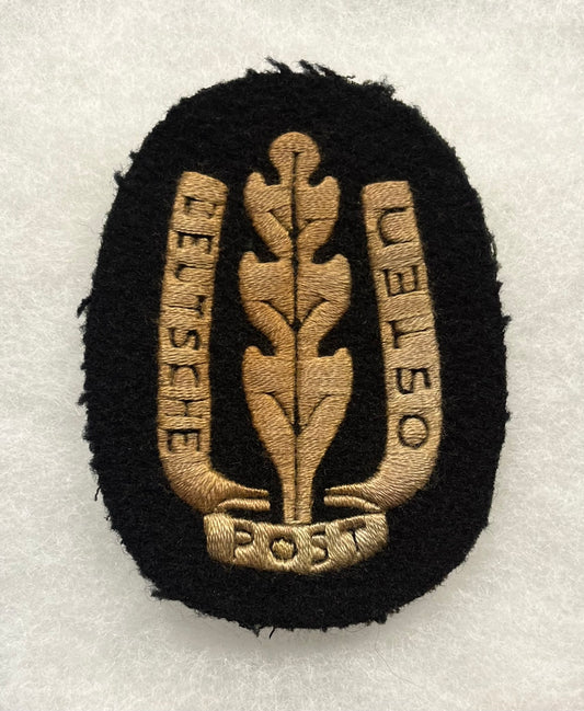 WW2 WWll German “Deutsche Post Osten" German Postal Workers Patch 1939 Poland