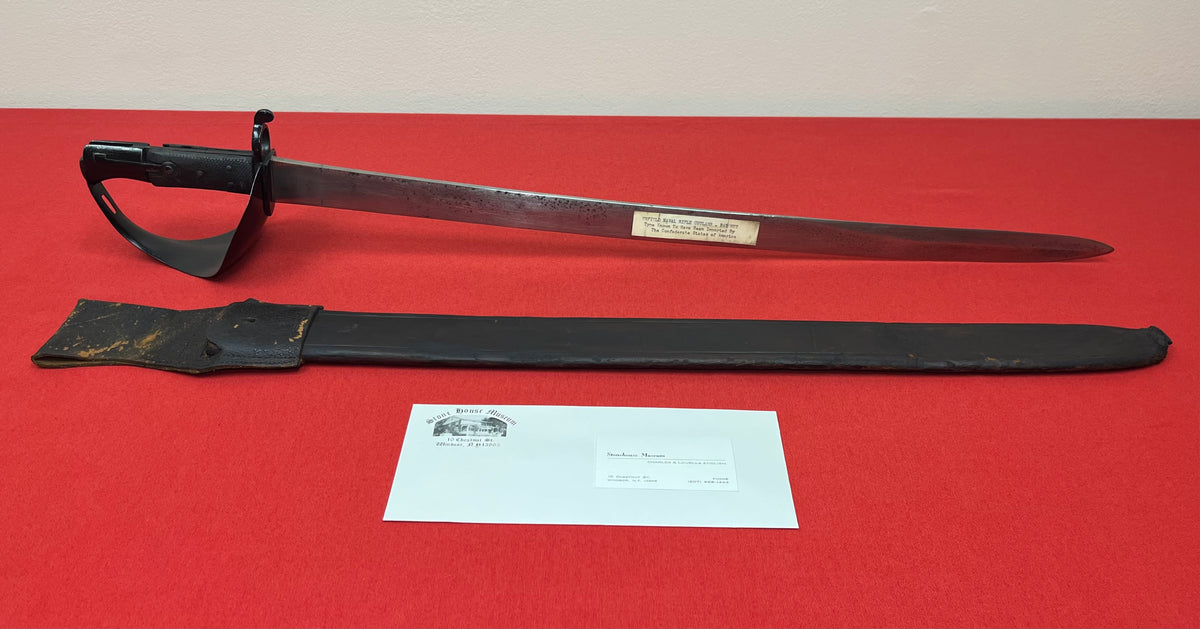 P1859 English Enfield Rifle Naval Cutlass Bayonet - Stone House Museum