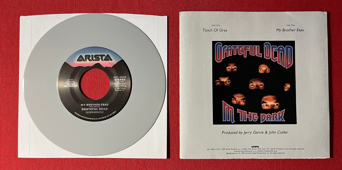 GRATEFUL DEAD- Touch Of Grey 1987 Limited Edition Colored 7" 45RPM Record / Poster Sleeve