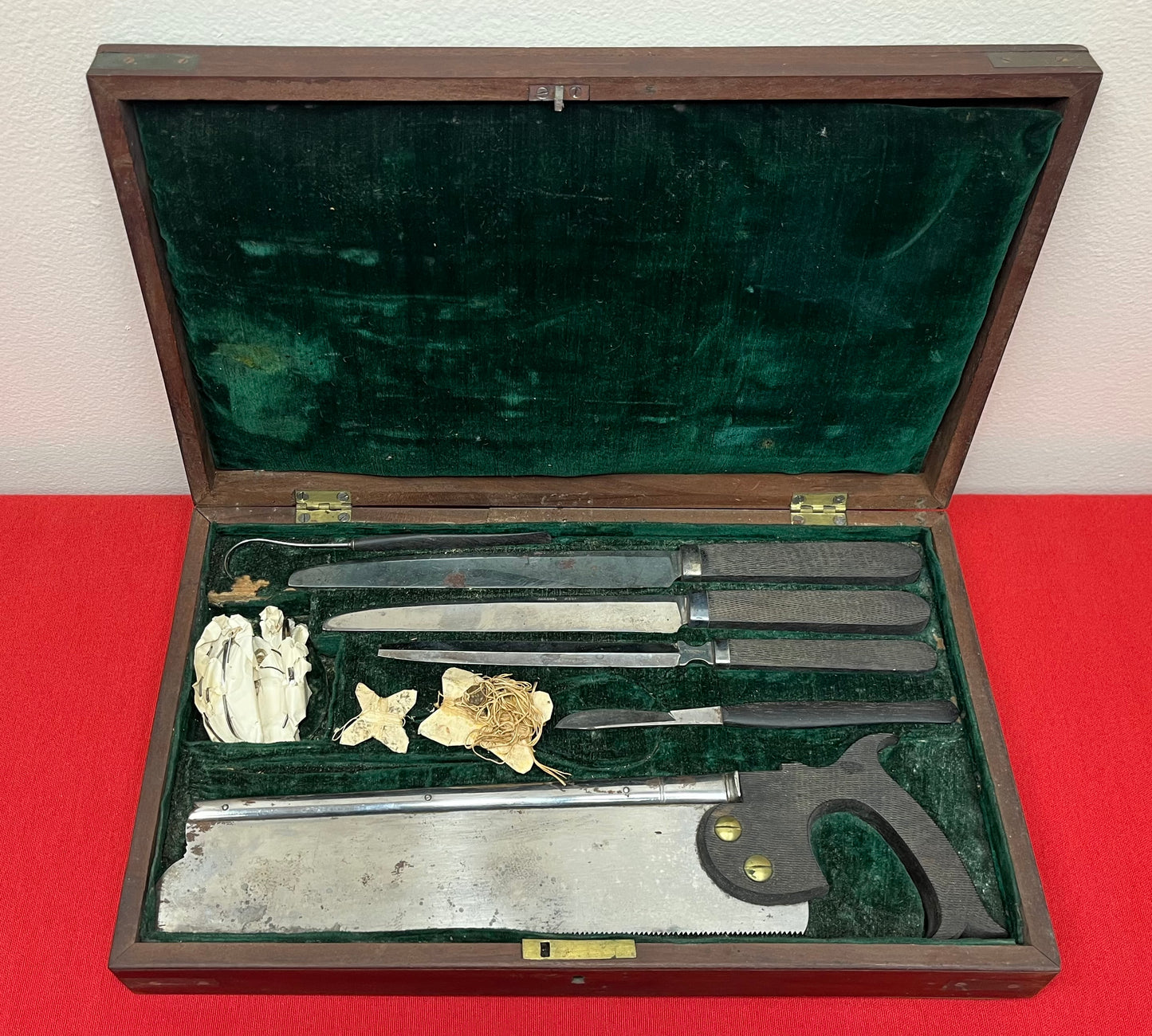 Pre-Civil War Era Surgical Amputation Kit by Rose & Co. N.Y. Circa 1845