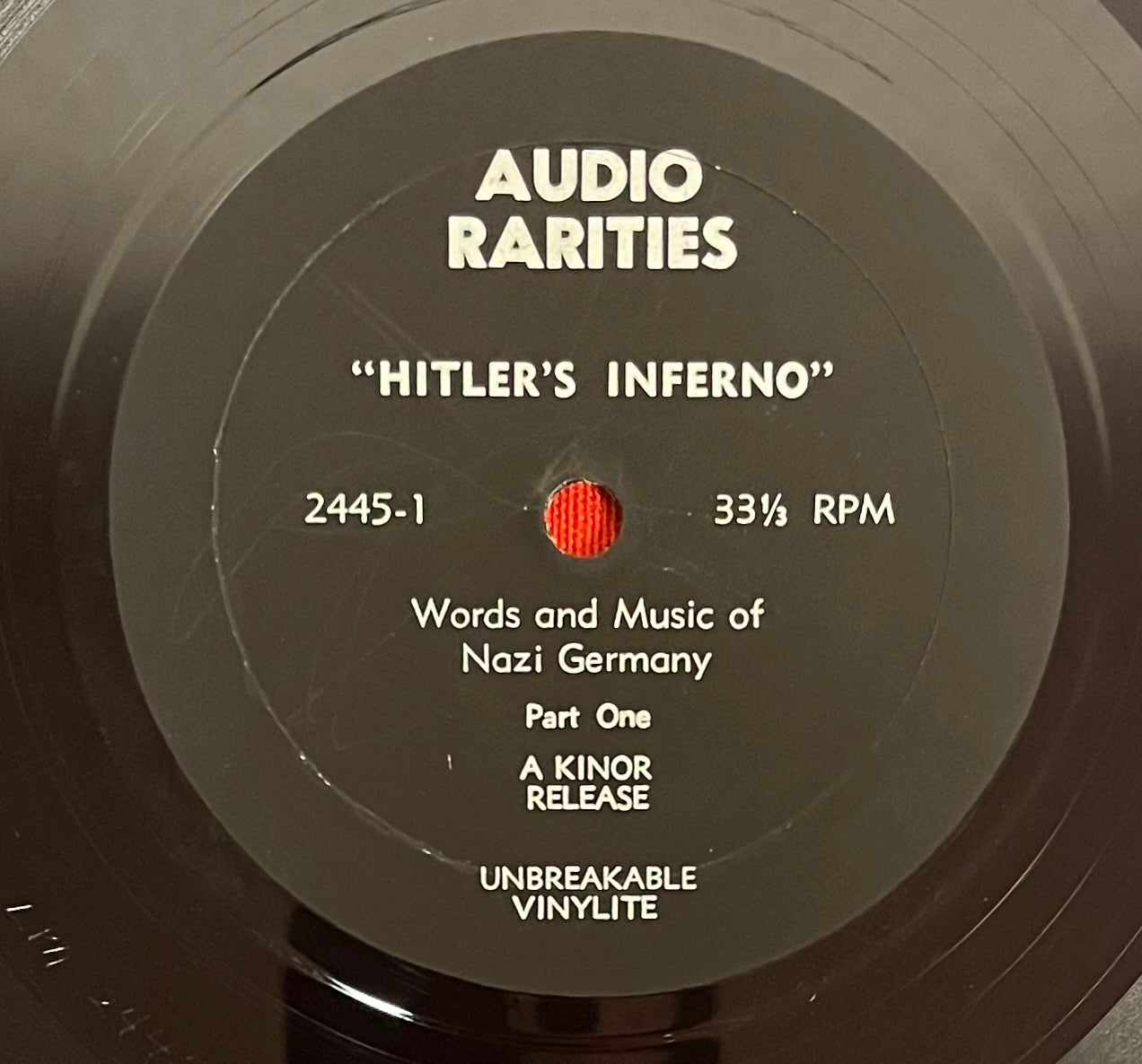 World War II Vinyl LP Hitler’s Inferno Marching Songs of Nazi Germany VG+
