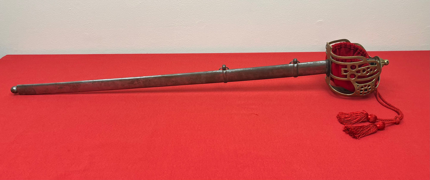 P1828 Scottish Basket-Hilted Claymore Broadsword (High-Grade) Reproduction