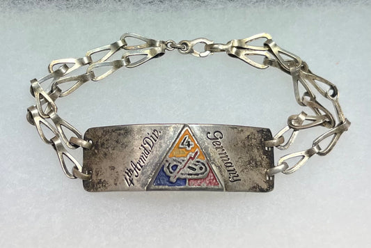 WW2 WWll 4th Armored Division ￼Bracelet Theater Made - Normandy & Bastogne