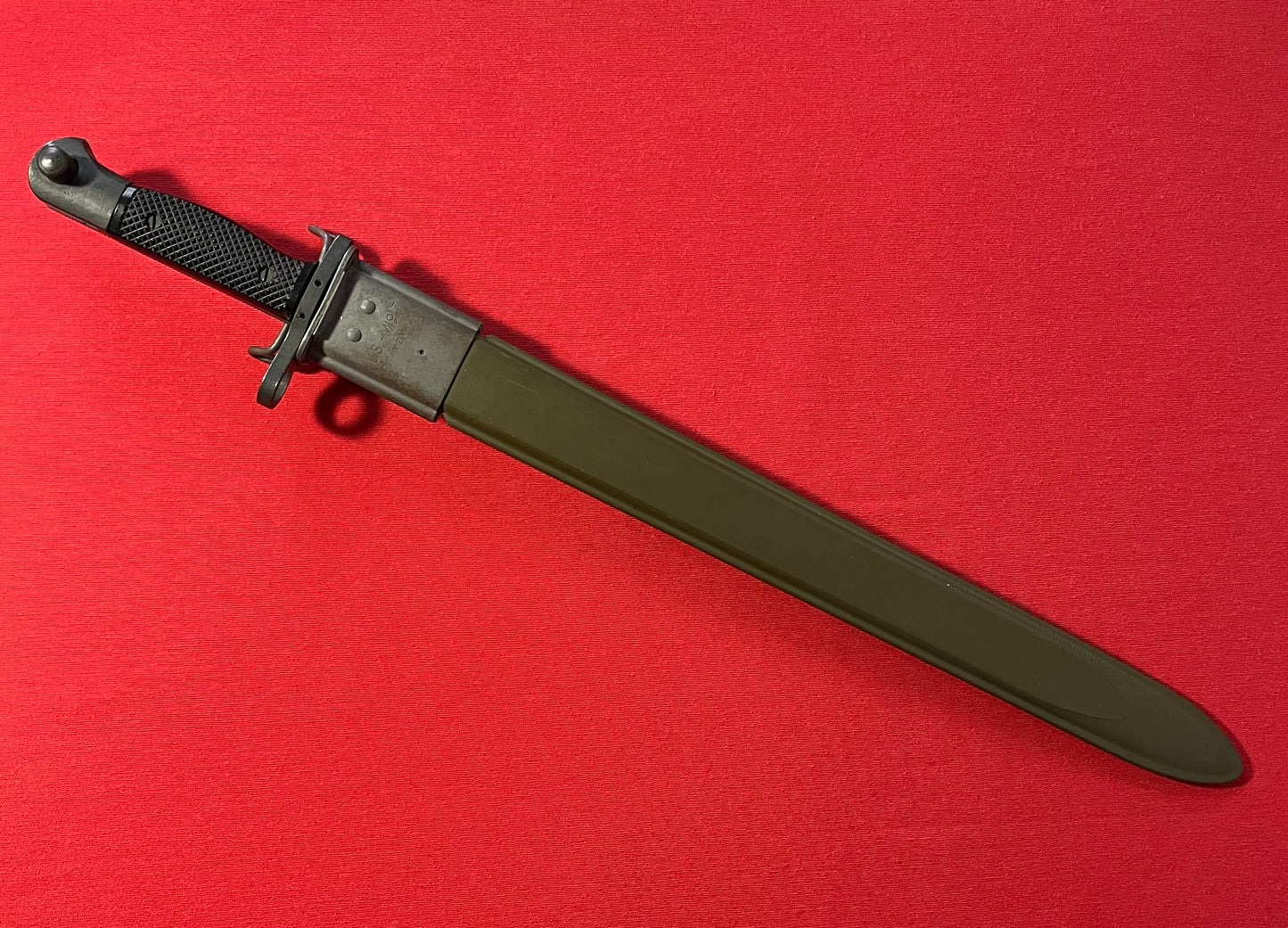 Vietnam Era US M1917 Bayonet by Canadian Arsenals W/ VZM Scabbard Trench Shotgun