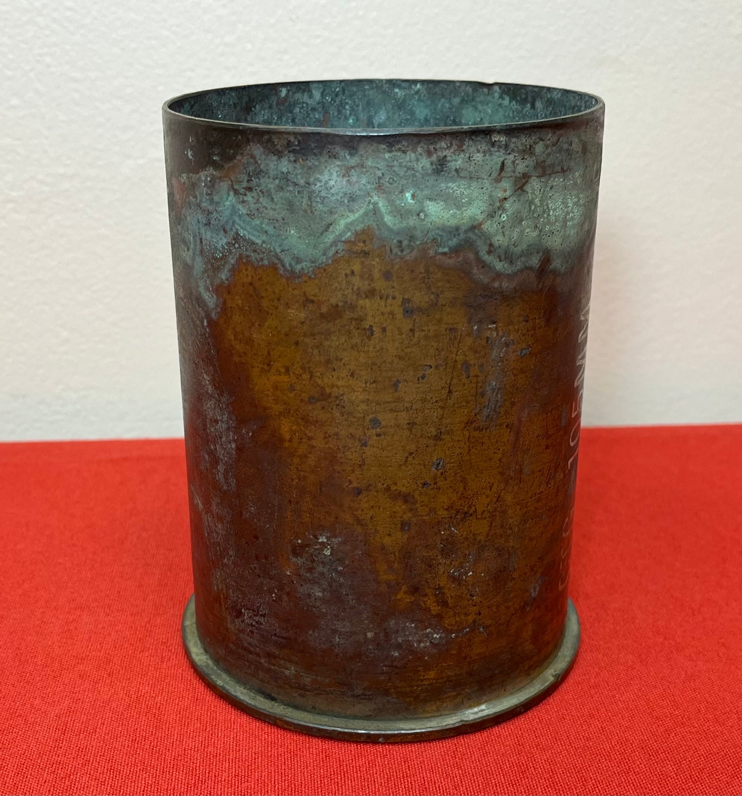 U.S. 105MM HOWITZER ARTILLERY SHELL (BLANK) CASING - VIETNAM ERA