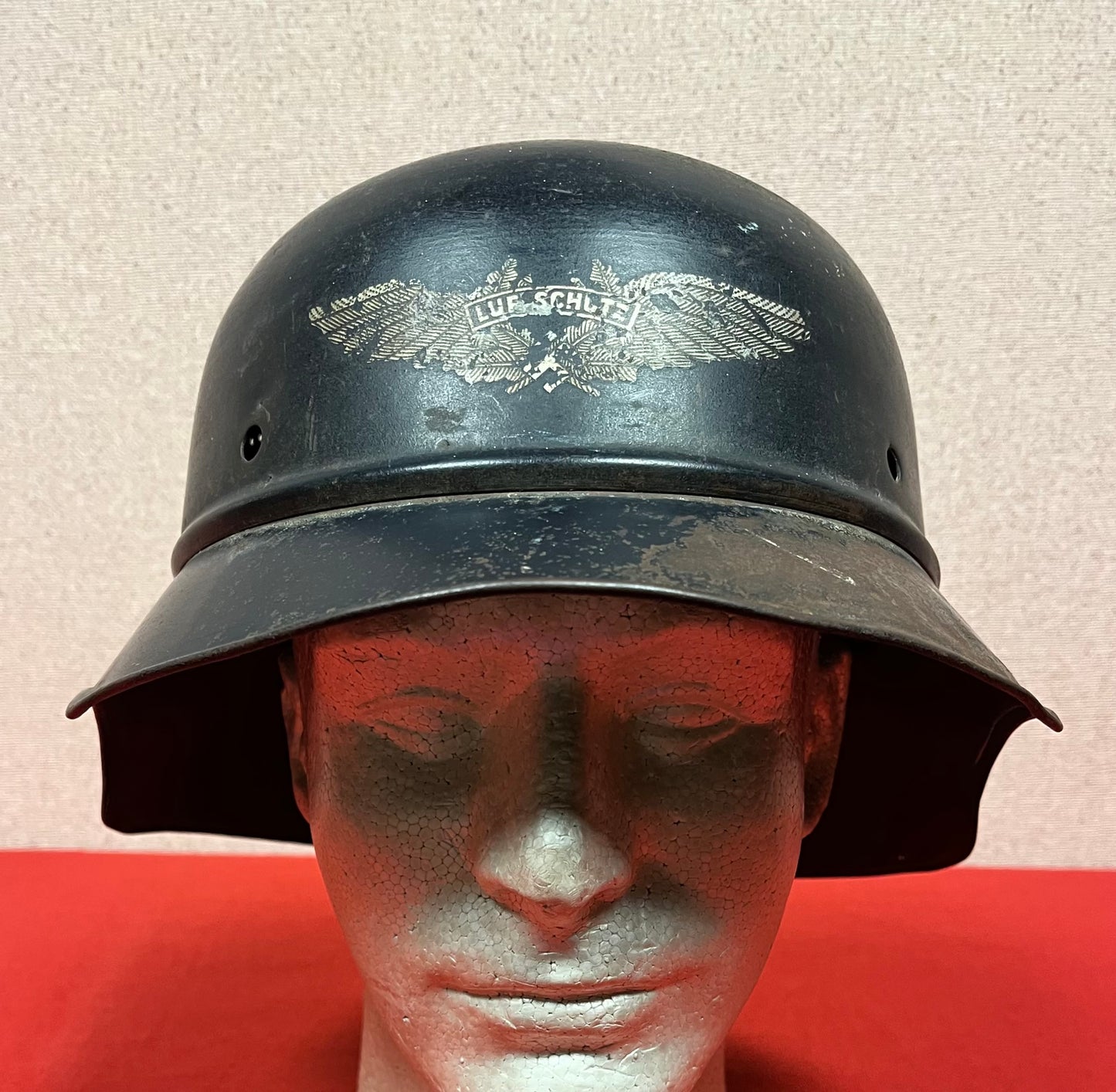 WW2 GERMAN M38 LUFTSCHUTZ "AIR RAID" GLADIATOR HELMET BATTLEFIELD PICKUP