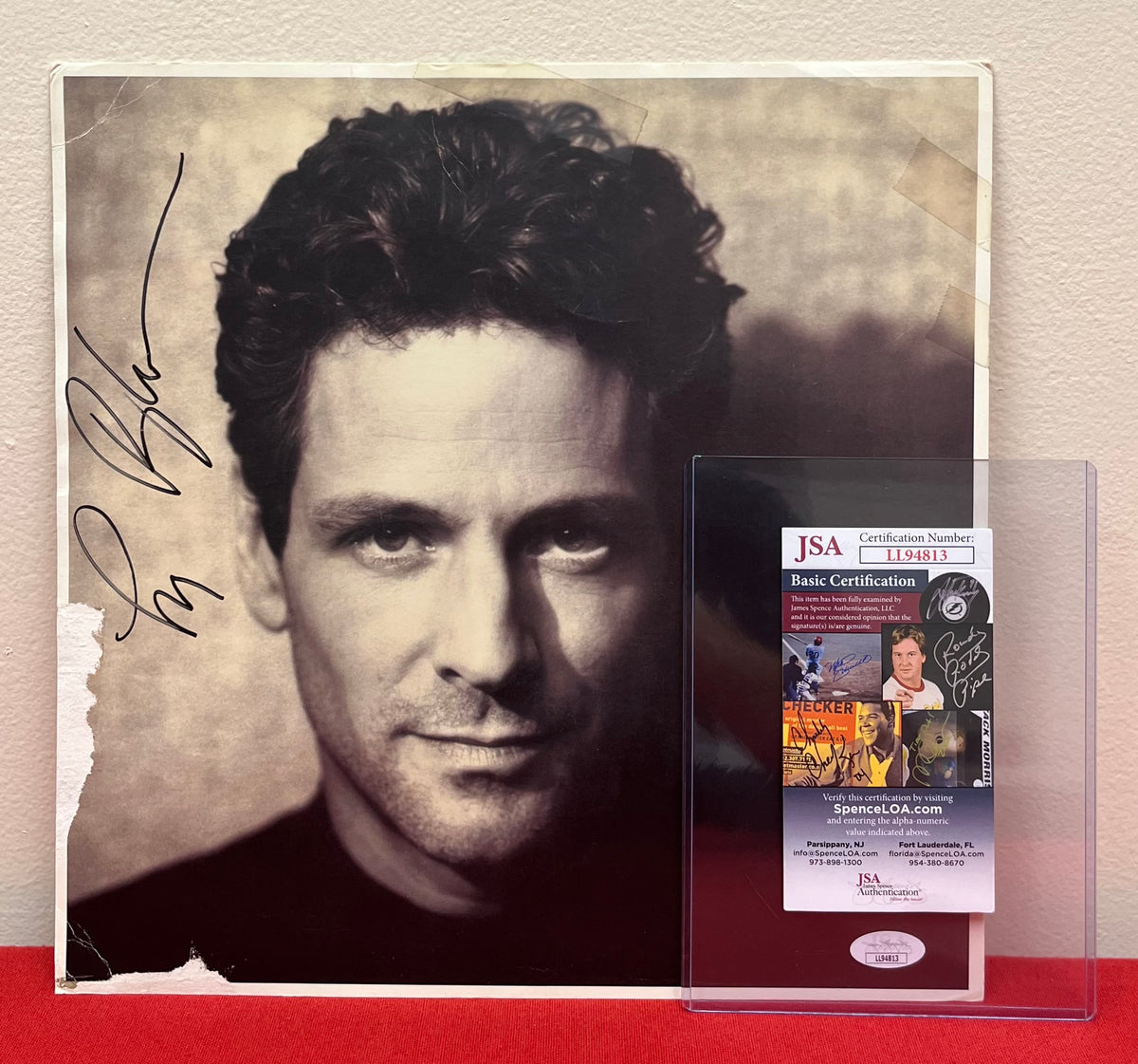 Fleetwood Mac - Lindsey Buckingham (Signed) Guitarist 12x12 Promo Poster Autographed 1992 JSA COA
