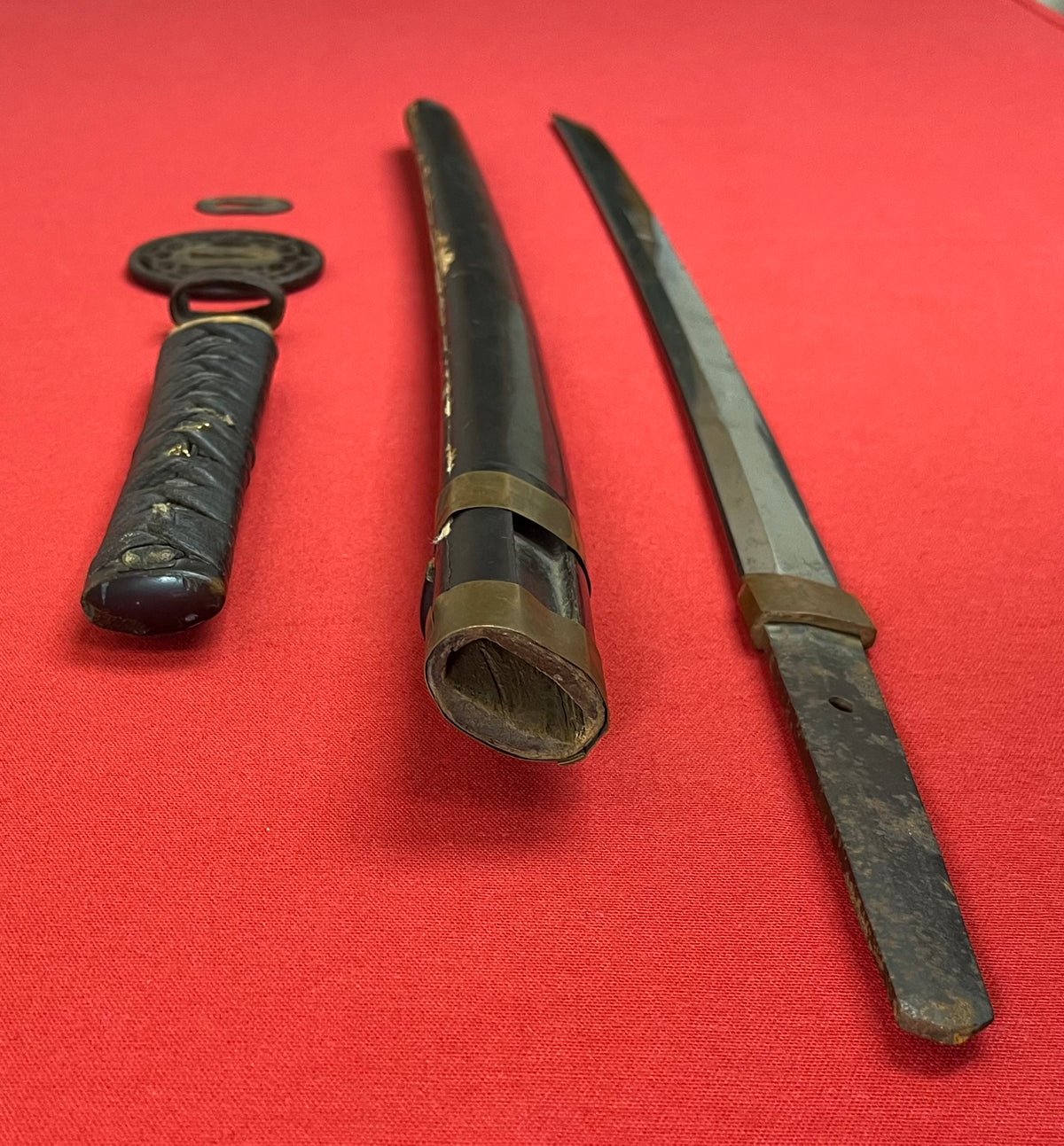 Original Japanese 18th Century Wakizashi Samurai Sword - Edo Period (1603–1868)