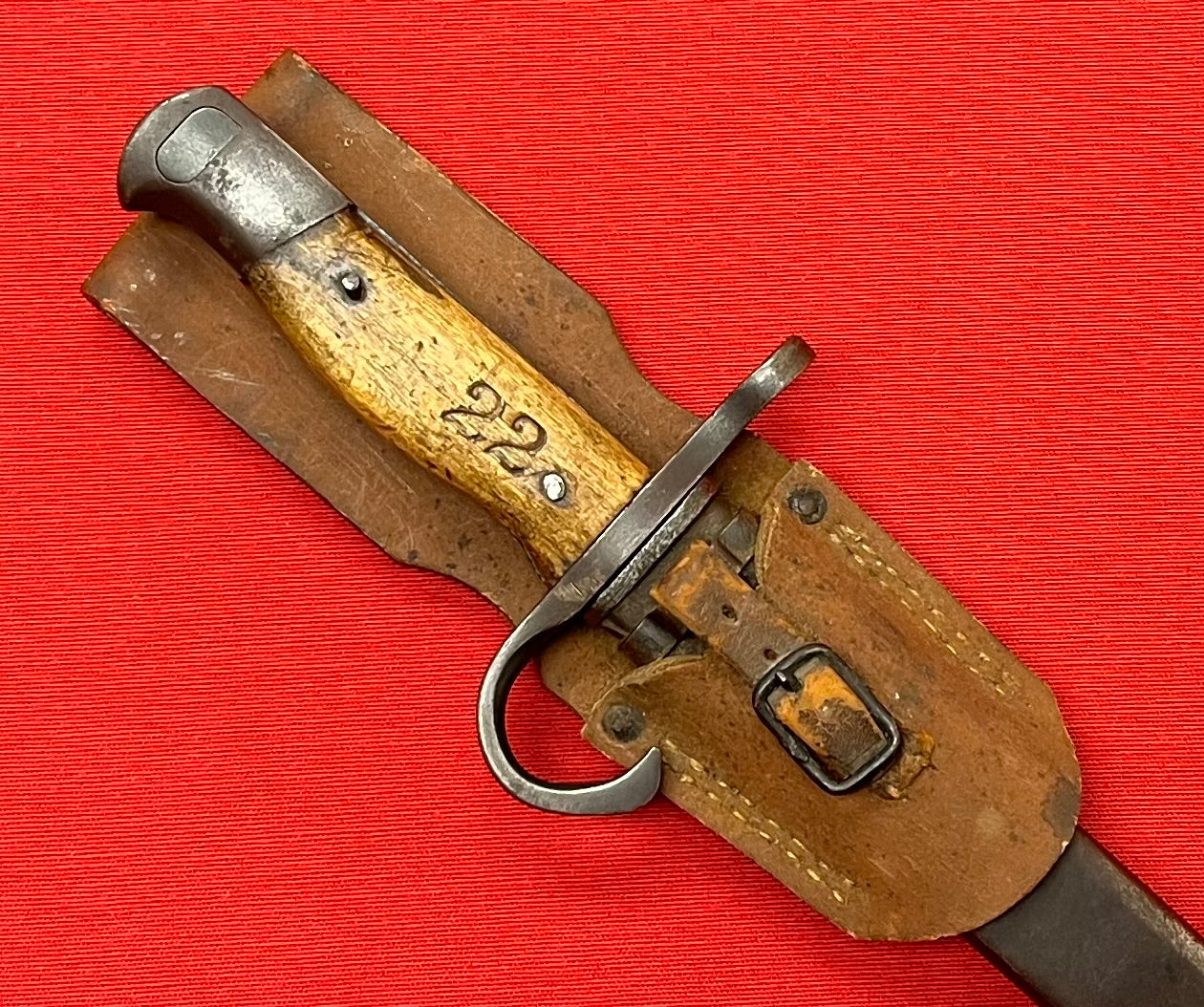 WW2 Japanese Arisaka Type 30 Bayonet & Scabbard W/ Frog