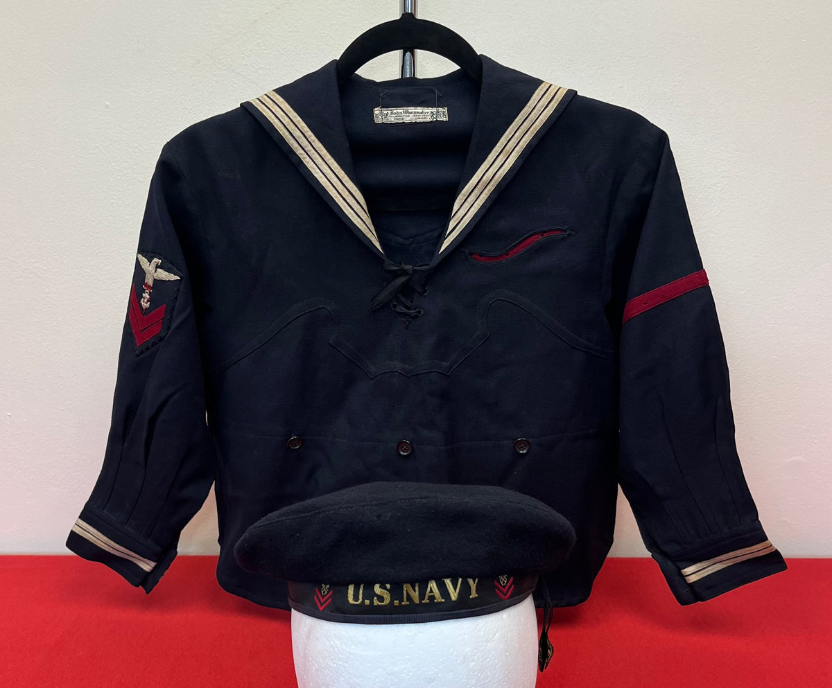 WW1 / WW2 U.S. Child's Navy Uniform Jumper & Cap by John Wanamaker