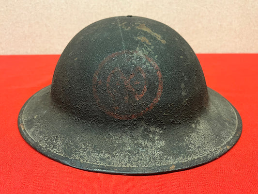 U.S. WWI M1917 27th Infantry Division Doughboy Helmet “New York Division” Named