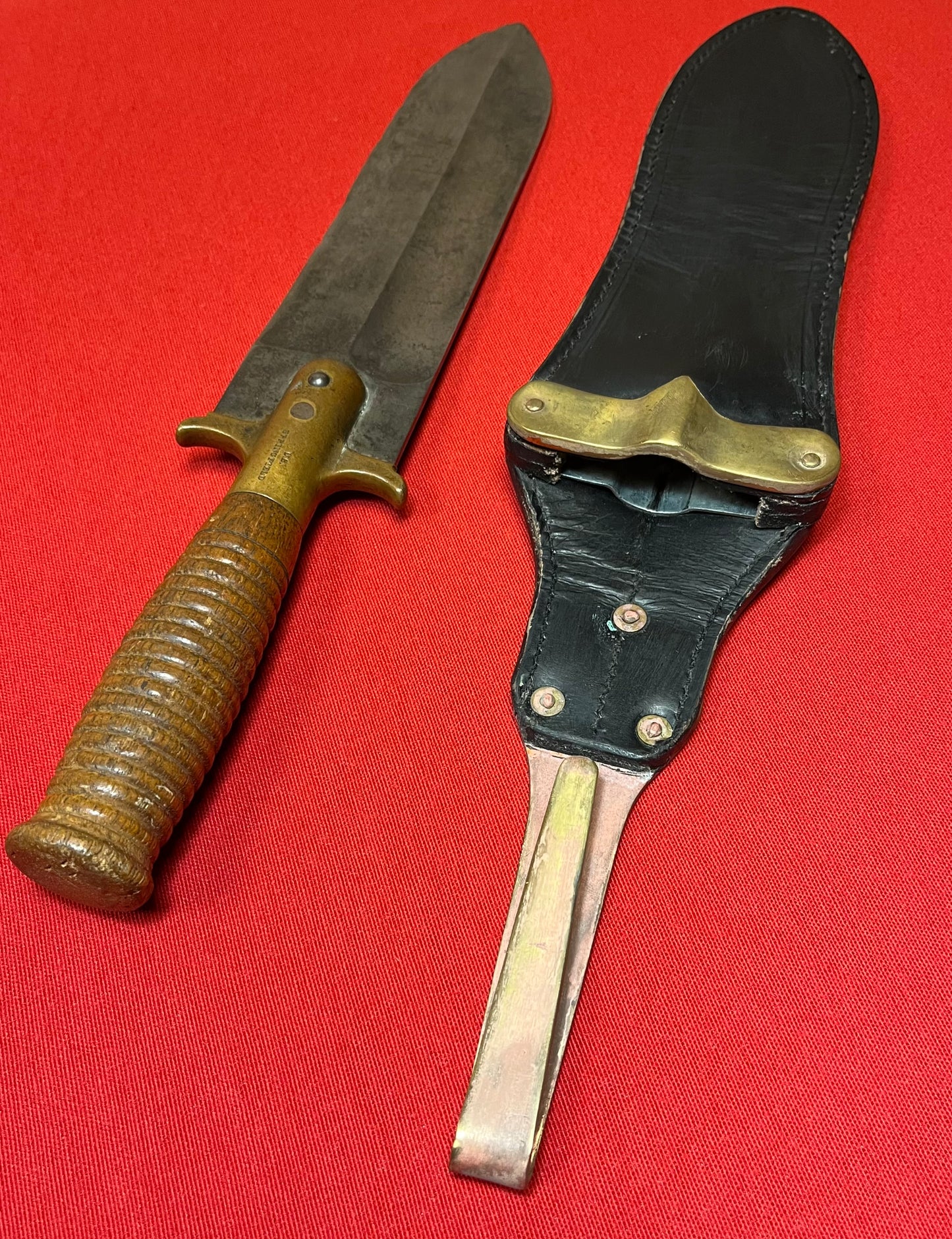 U.S. M1880 Hunting Knife Springfield Armory Spanish-American War Era
