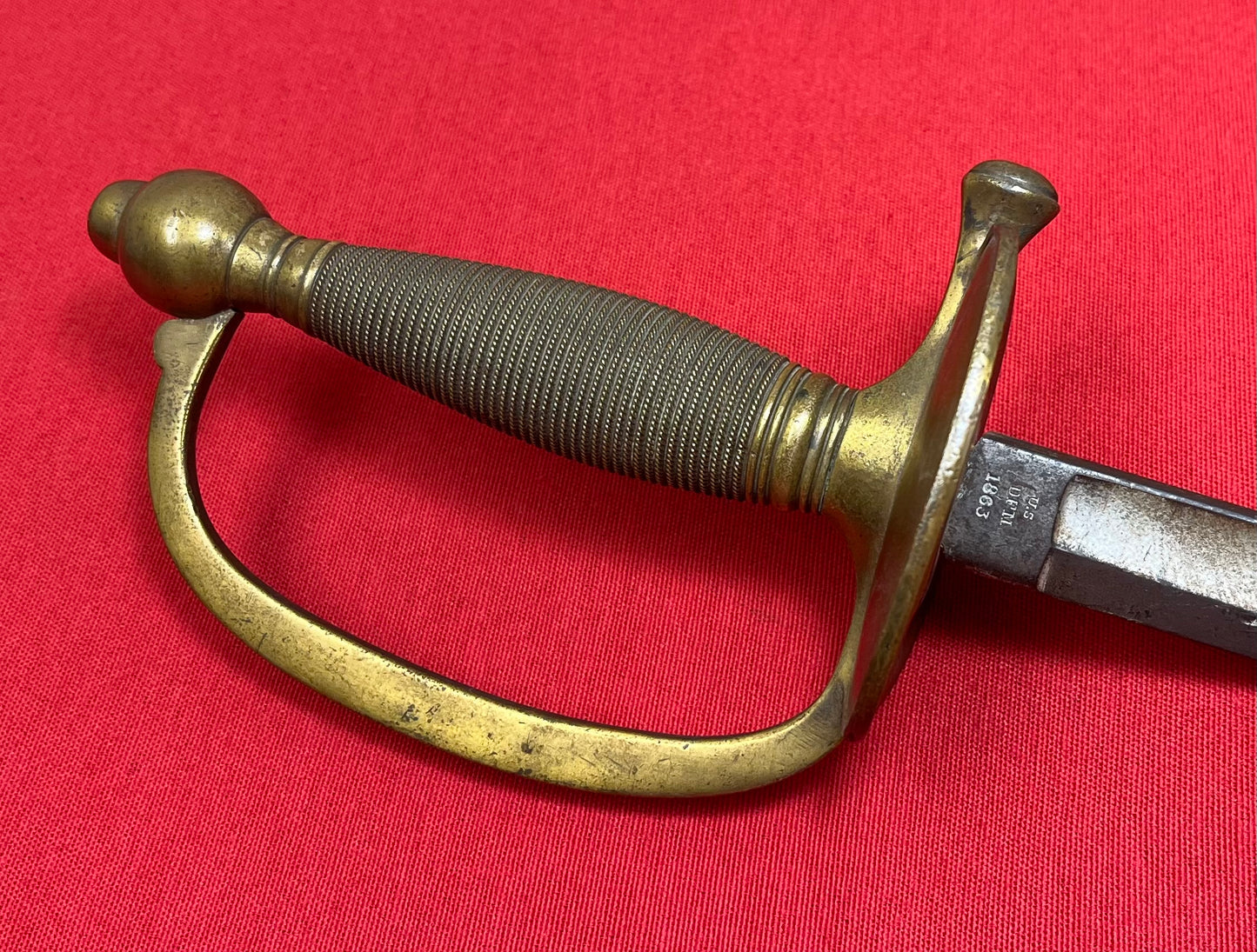 U.S. M1840 NCO Non-Commissioned Officer's Sword by Emerson & Silver Dated 1863 - Civil War Era