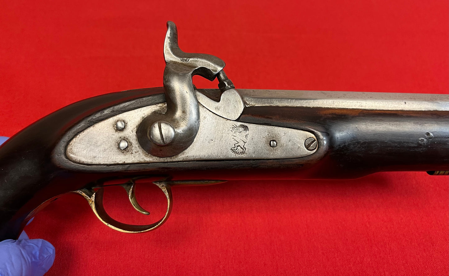 Original British East India Company Model 1843 Percussion Cavalry Horse Pistol