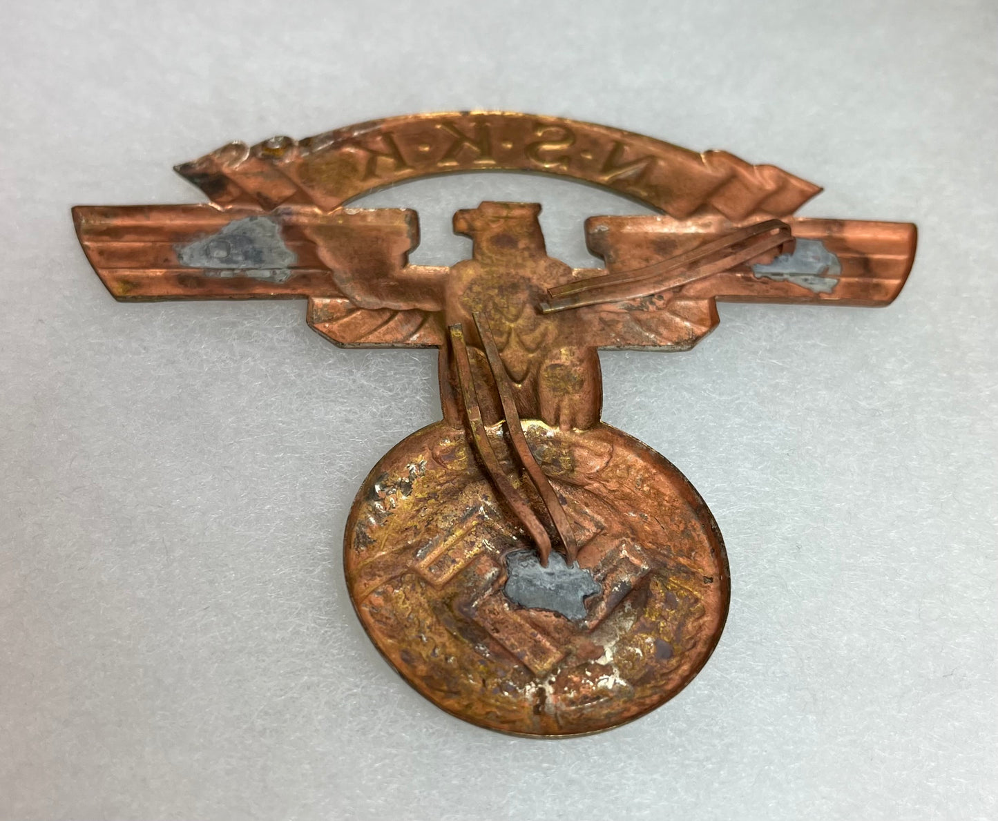 Original WW2 German N.S.K.K Large Cap Eagle (4 Inch) Insignia