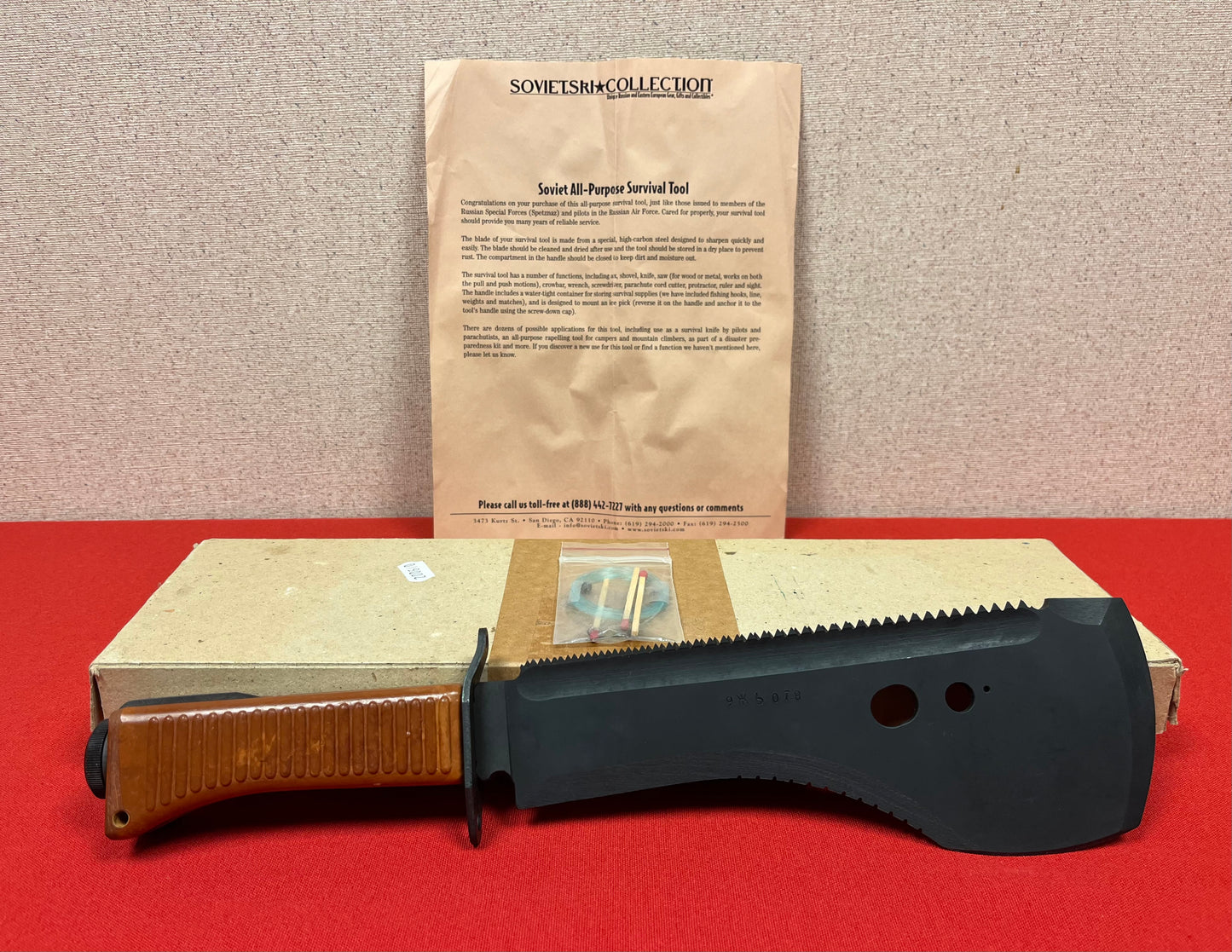 Vintage - Russian Soviet USSR Spetznaz Machete Special Forces Survival Knife 15"