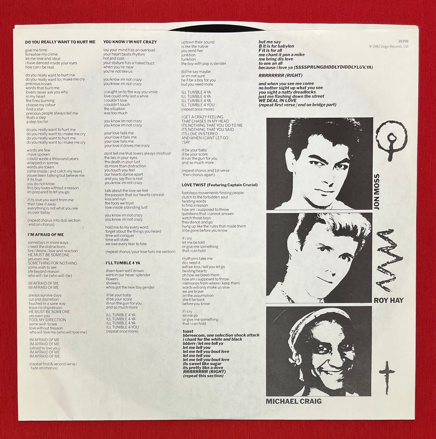 Culture Club - Boy George Signed Vinyl LP Kissing To Be Clever 1982