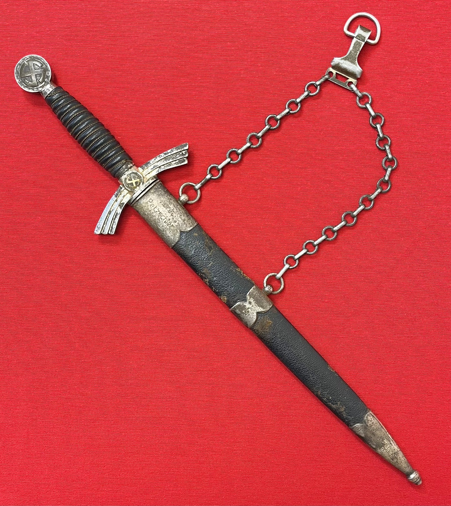 WWII German 1st Model Luftwaffe Dagger Personally Owned & Name Engraved to "Pilot" Horst Petzschler JG 31 & 51