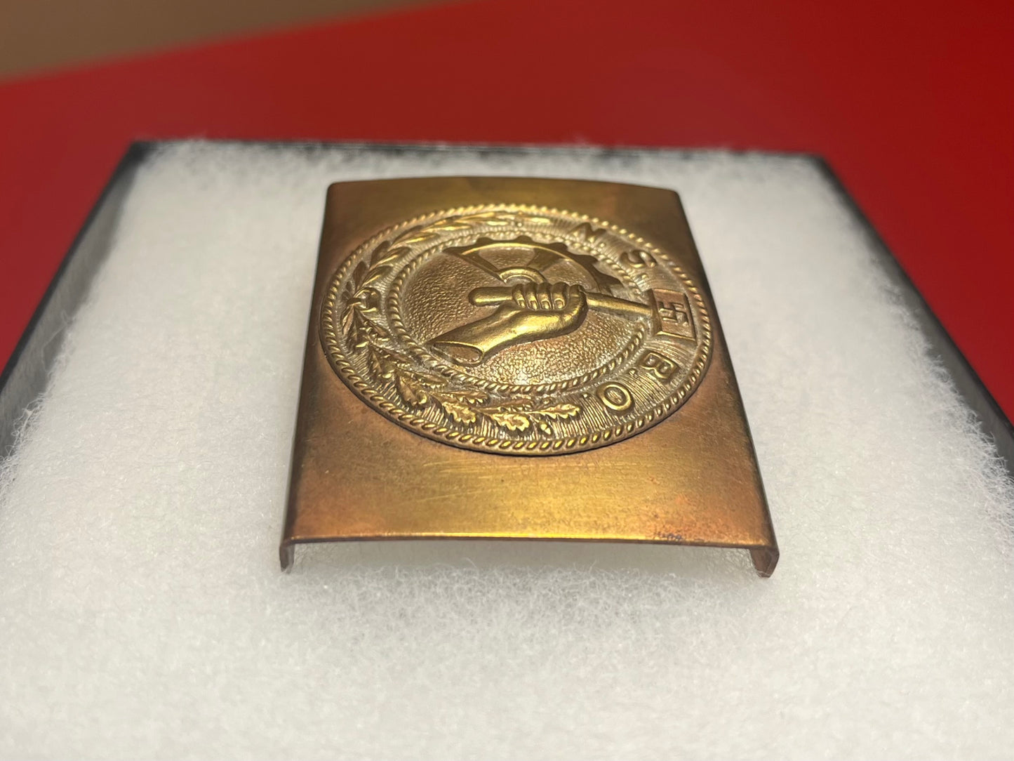 Original German Pre-WWII NSBO National Socialist Factory Cell Organization EM/NCO Belt Buckle