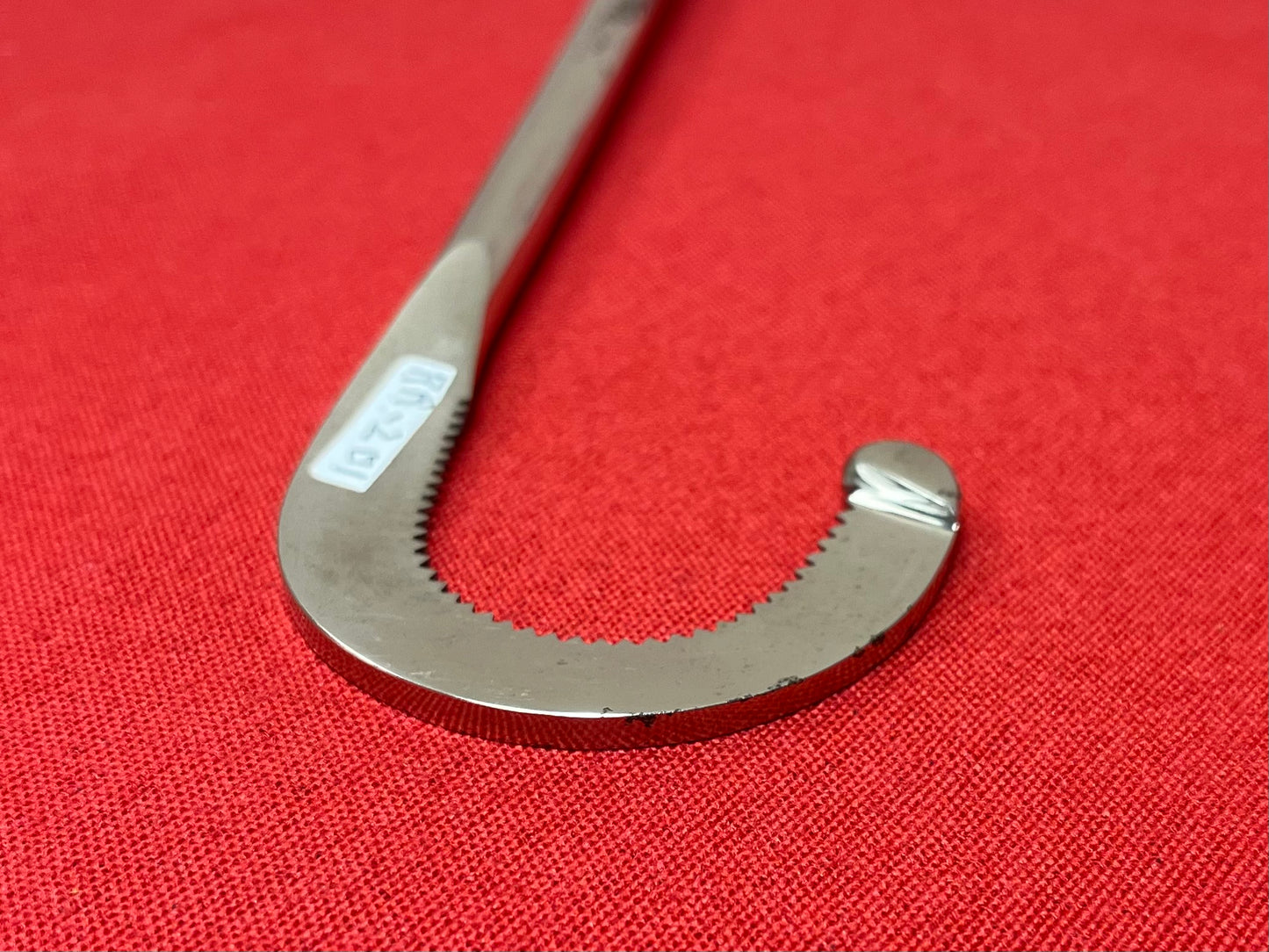 1800'S OBSTETRICAL DECAPITATING HOOK by HILLS & CO.- ANTIQUE MEDICAL EQUIPMENT