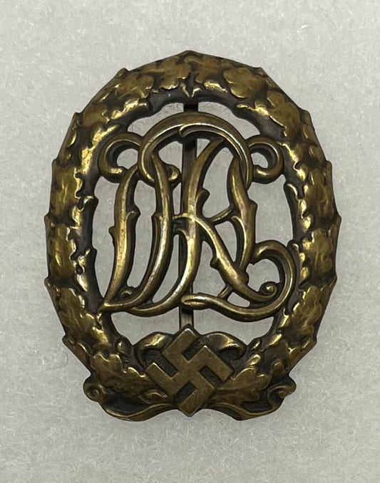 Original WWII German DRL (Deutsches Reichsabzeichen für Leibesübungen) Sports Badge by Wernstein Jena