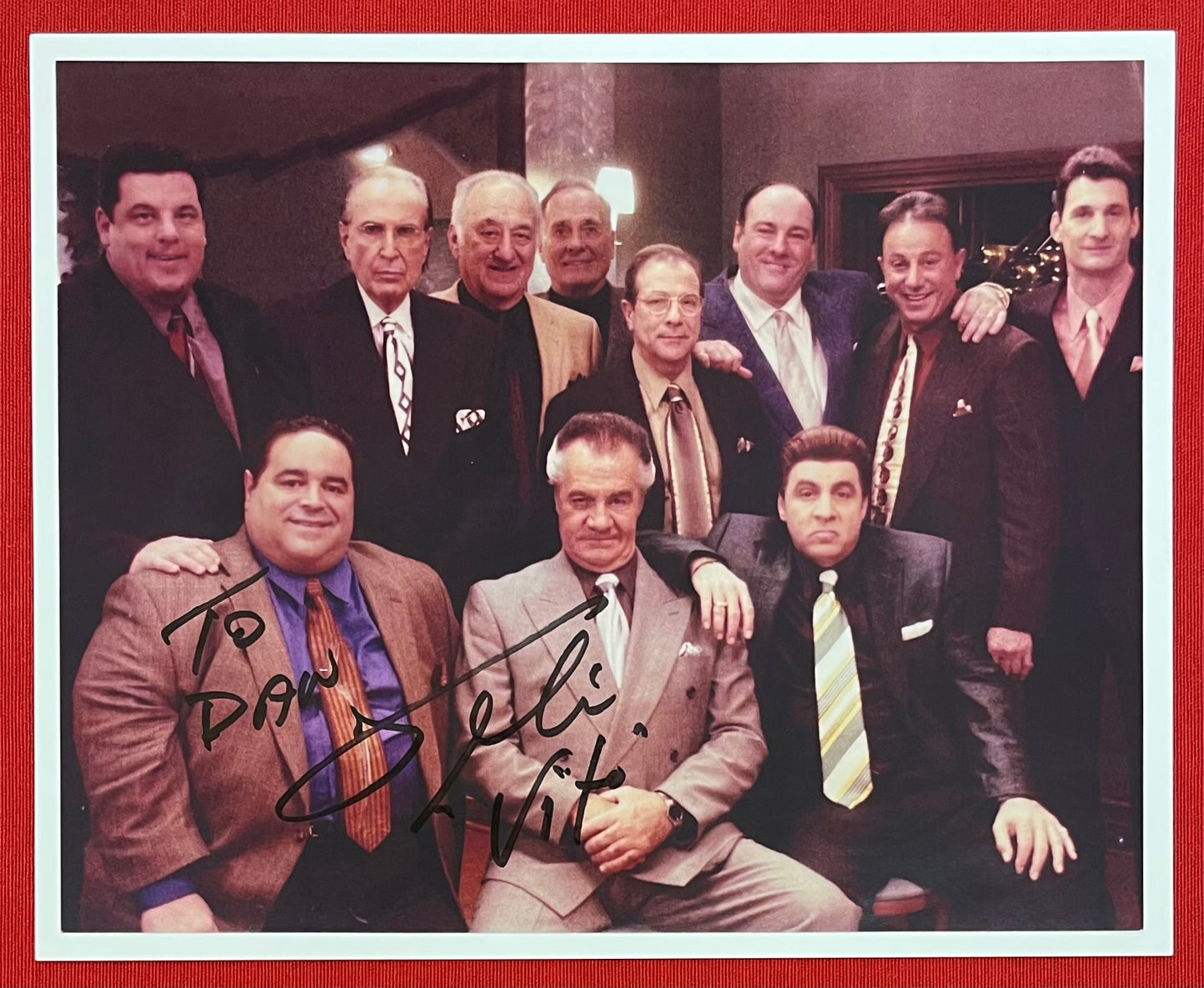 The Sopranos - Vito Spatafore Sr. Signed 8 x 10 Photo Joseph R. Gannascoli