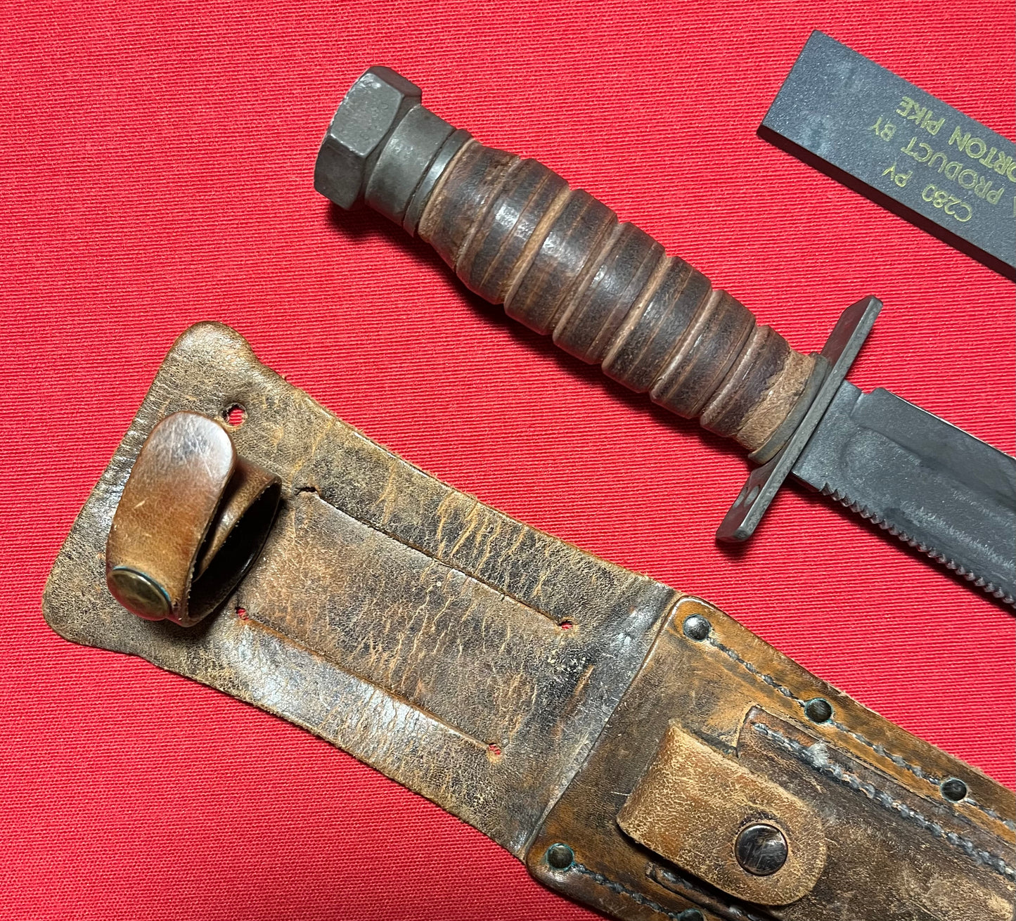 Vietnam Era U.S Pilot Survival Knife by Camillus Dated 5-1973