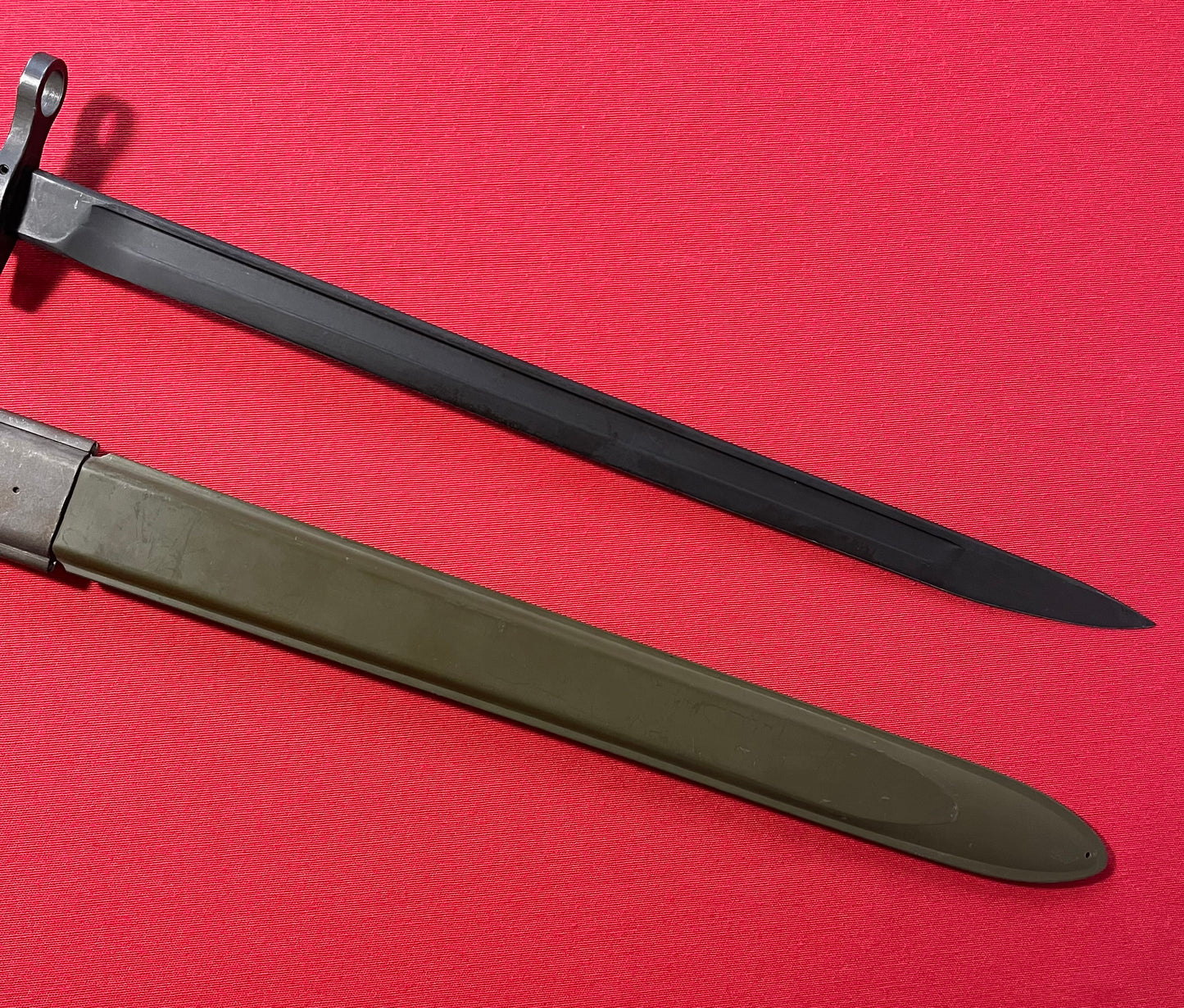 Vietnam Era US M1917 Bayonet by Canadian Arsenals W/ VZM Scabbard Trench Shotgun