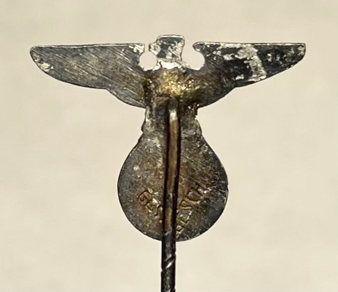 WW2 German NSDAP Political Eagle Stickpin Ges. Gesch