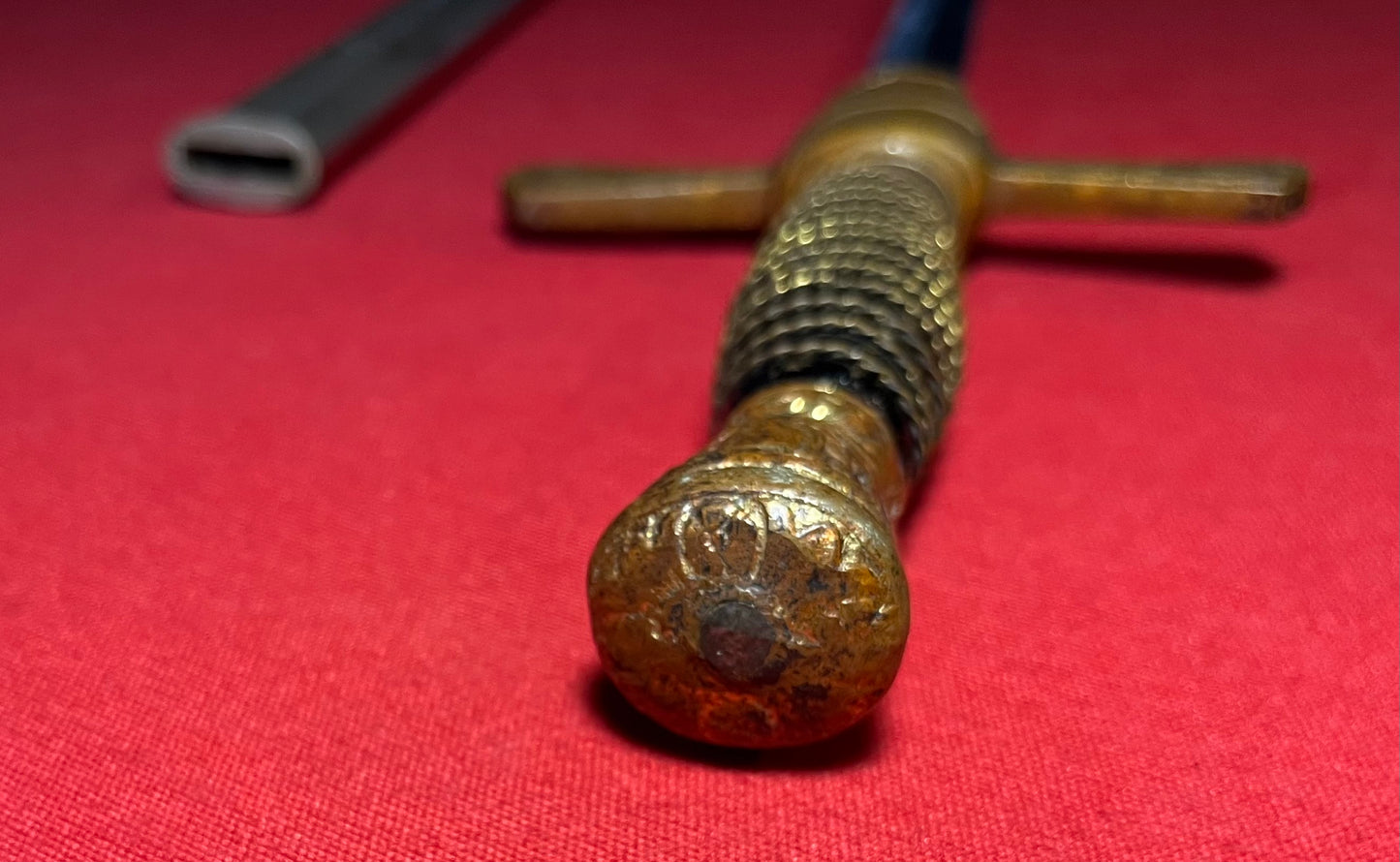 U.S 1880's Cadet Sword & Scabbard (Indian War Era)