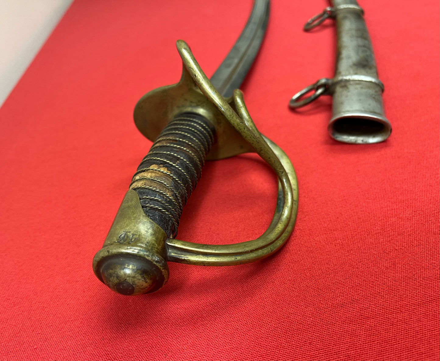 SCARCE - U.S. MODEL 1860 LIGHT CAVALRY SABER & SCABBARD BY - C. ROBY