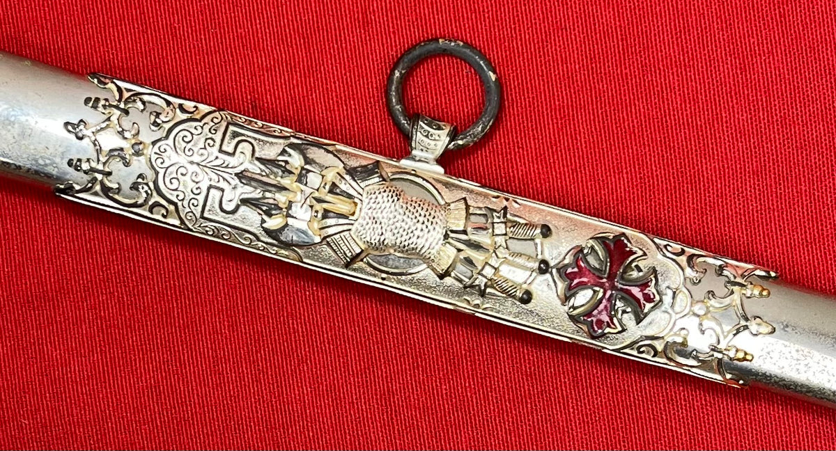 C. 1890 Knights Templar Fraternal Order Sword (Named & Engraved) by M.C. Lilley