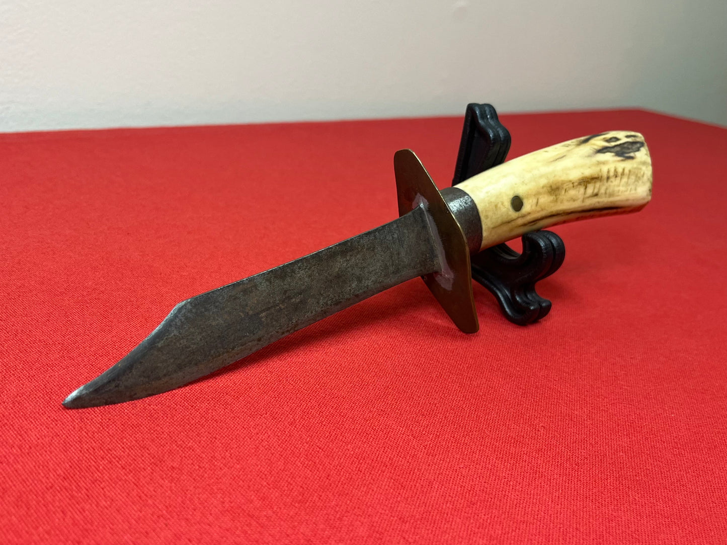 19th Century Bowie Knife W/ Bone Handle - Authentic