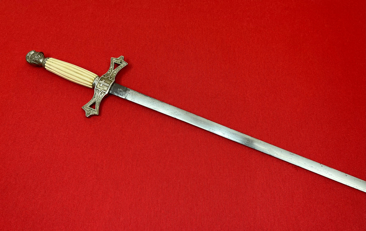 1800's Masonic Fraternal Order Sword by Chas Naylor Phila. P.A.