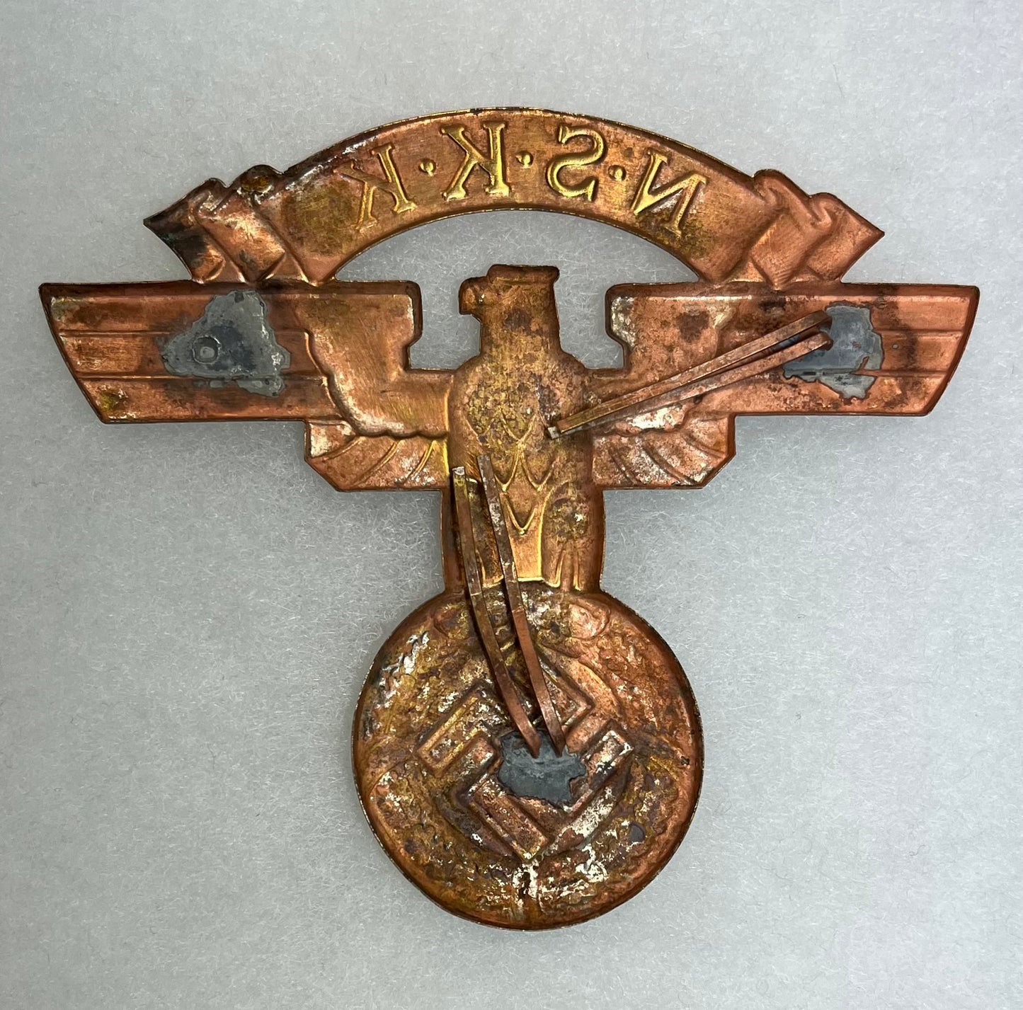 Original WW2 German N.S.K.K Large Cap Eagle (4 Inch) Insignia